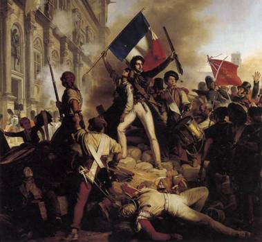 Battle for Town Hall, Paris, July 28th, 1830 (Jean-Victor Schnetz) (1787-1870) Musée du Petit Palais Paris.